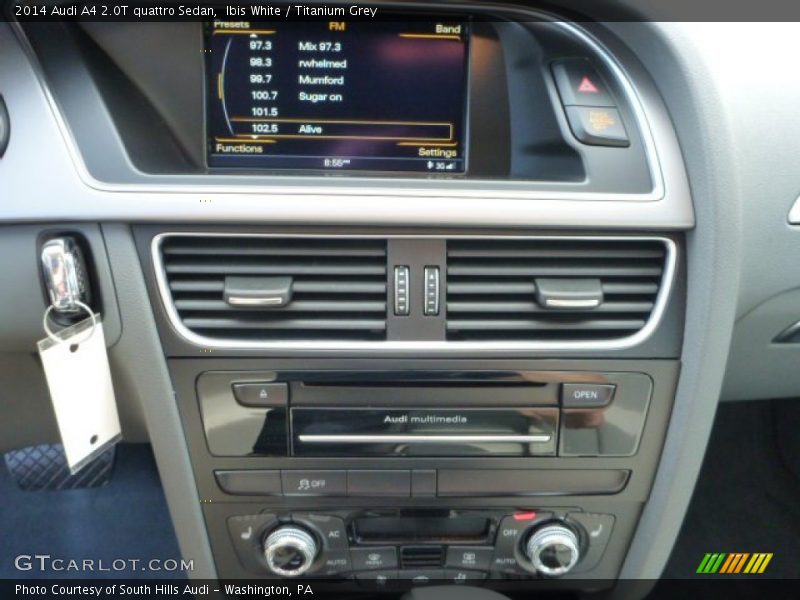 Ibis White / Titanium Grey 2014 Audi A4 2.0T quattro Sedan