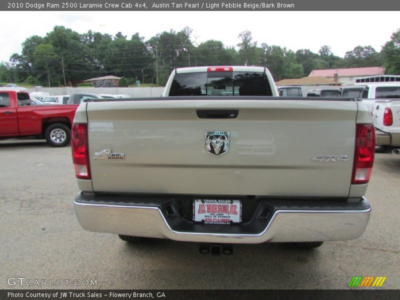 Austin Tan Pearl / Light Pebble Beige/Bark Brown 2010 Dodge Ram 2500 Laramie Crew Cab 4x4