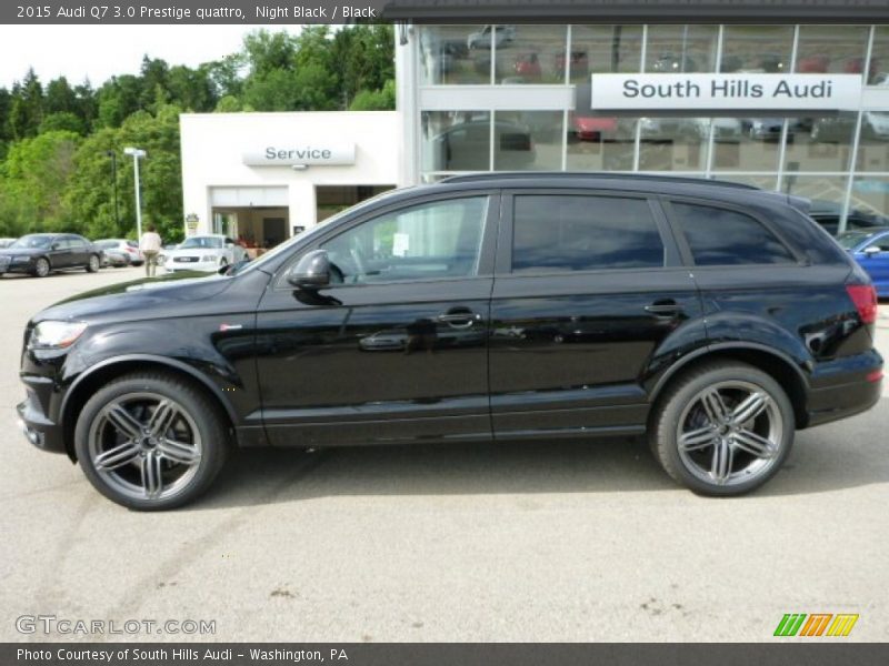 Night Black / Black 2015 Audi Q7 3.0 Prestige quattro