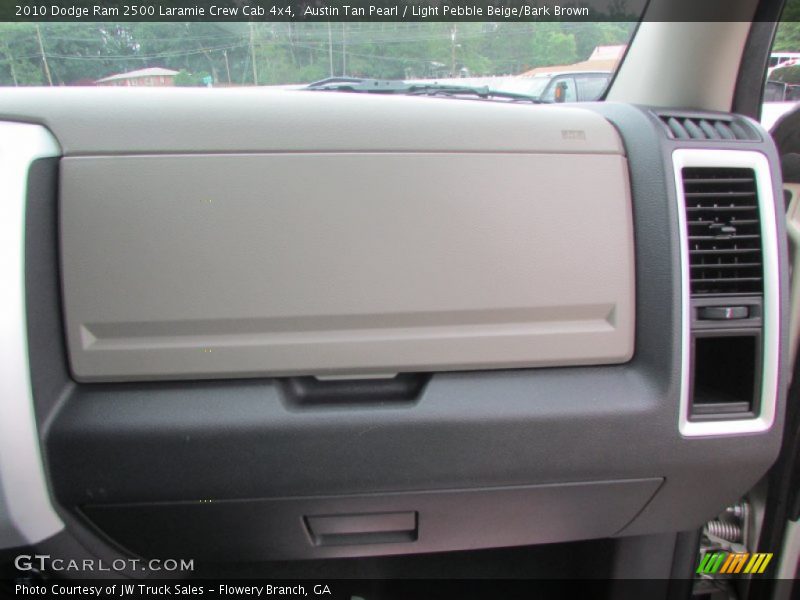 Austin Tan Pearl / Light Pebble Beige/Bark Brown 2010 Dodge Ram 2500 Laramie Crew Cab 4x4