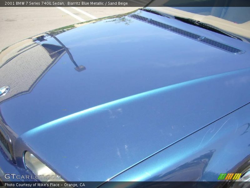 Biarritz Blue Metallic / Sand Beige 2001 BMW 7 Series 740iL Sedan