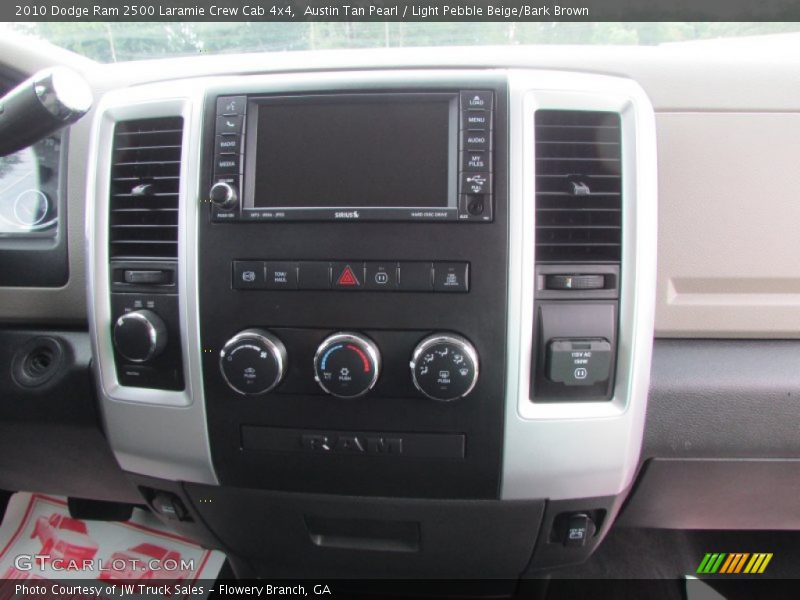 Austin Tan Pearl / Light Pebble Beige/Bark Brown 2010 Dodge Ram 2500 Laramie Crew Cab 4x4