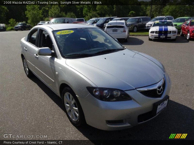 Sunlight Silver Metallic / Black 2008 Mazda MAZDA3 i Touring Sedan