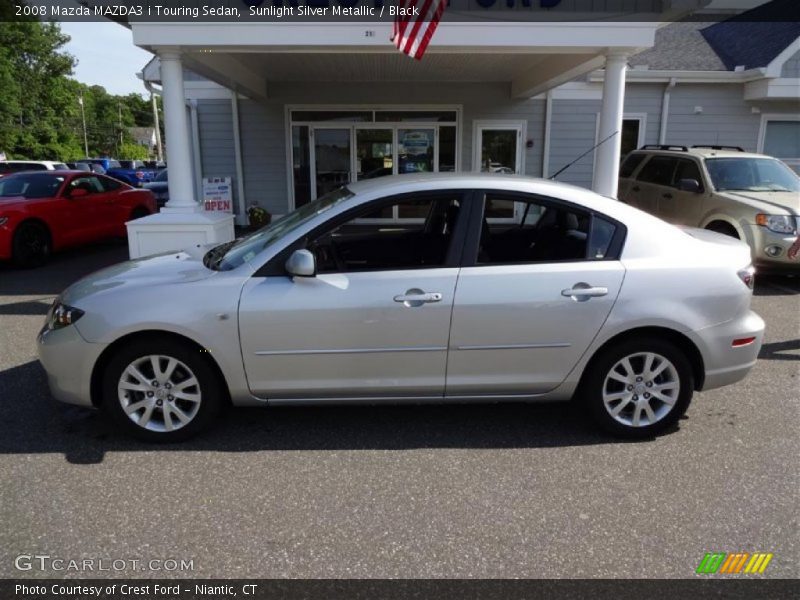 Sunlight Silver Metallic / Black 2008 Mazda MAZDA3 i Touring Sedan