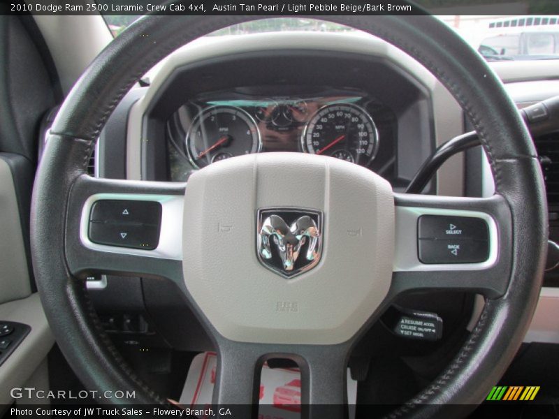 Austin Tan Pearl / Light Pebble Beige/Bark Brown 2010 Dodge Ram 2500 Laramie Crew Cab 4x4