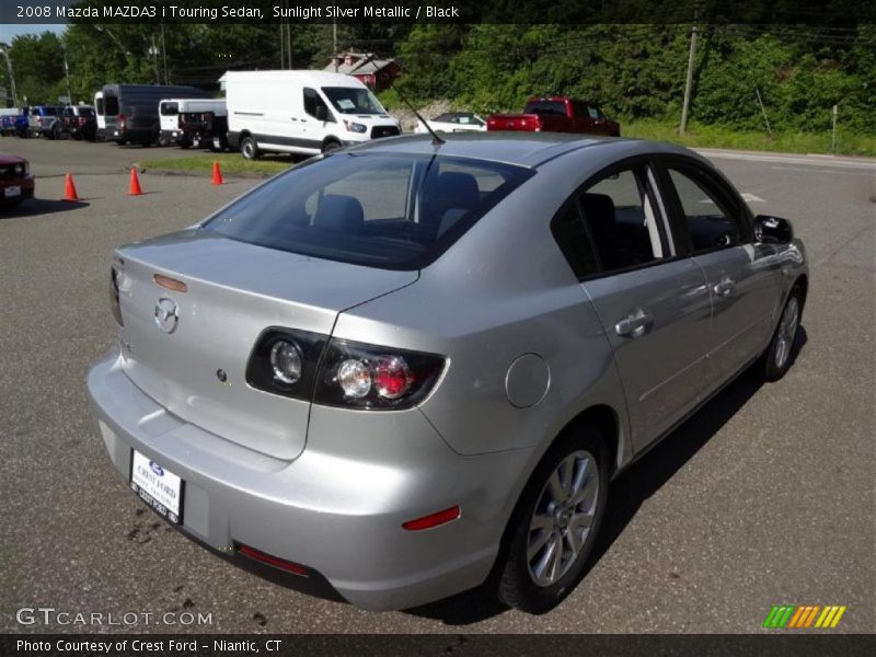 Sunlight Silver Metallic / Black 2008 Mazda MAZDA3 i Touring Sedan