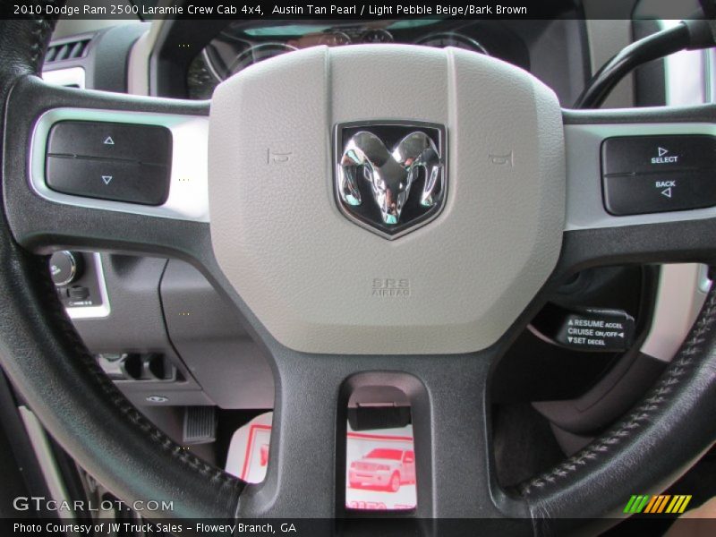 Austin Tan Pearl / Light Pebble Beige/Bark Brown 2010 Dodge Ram 2500 Laramie Crew Cab 4x4