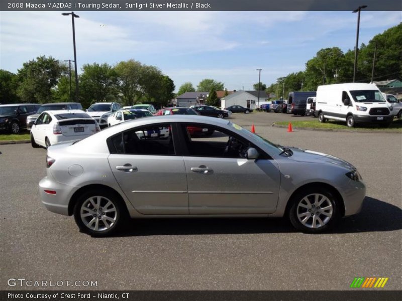 Sunlight Silver Metallic / Black 2008 Mazda MAZDA3 i Touring Sedan