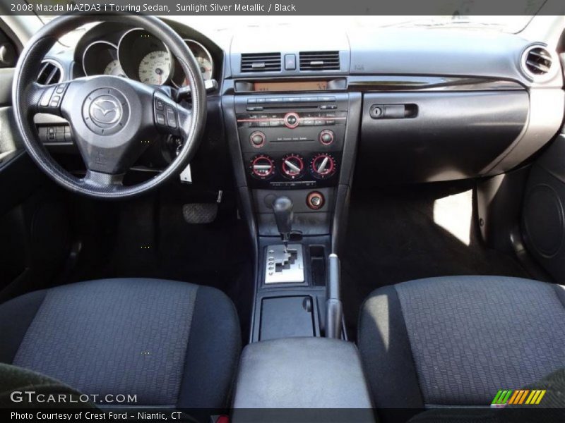 Sunlight Silver Metallic / Black 2008 Mazda MAZDA3 i Touring Sedan