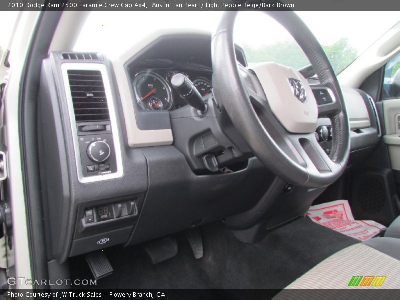 Austin Tan Pearl / Light Pebble Beige/Bark Brown 2010 Dodge Ram 2500 Laramie Crew Cab 4x4