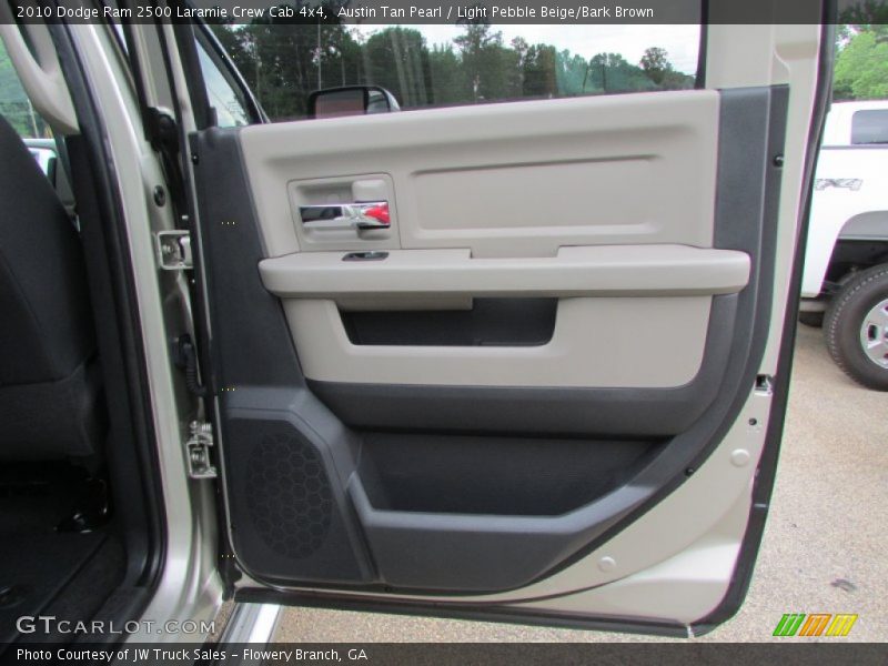 Austin Tan Pearl / Light Pebble Beige/Bark Brown 2010 Dodge Ram 2500 Laramie Crew Cab 4x4