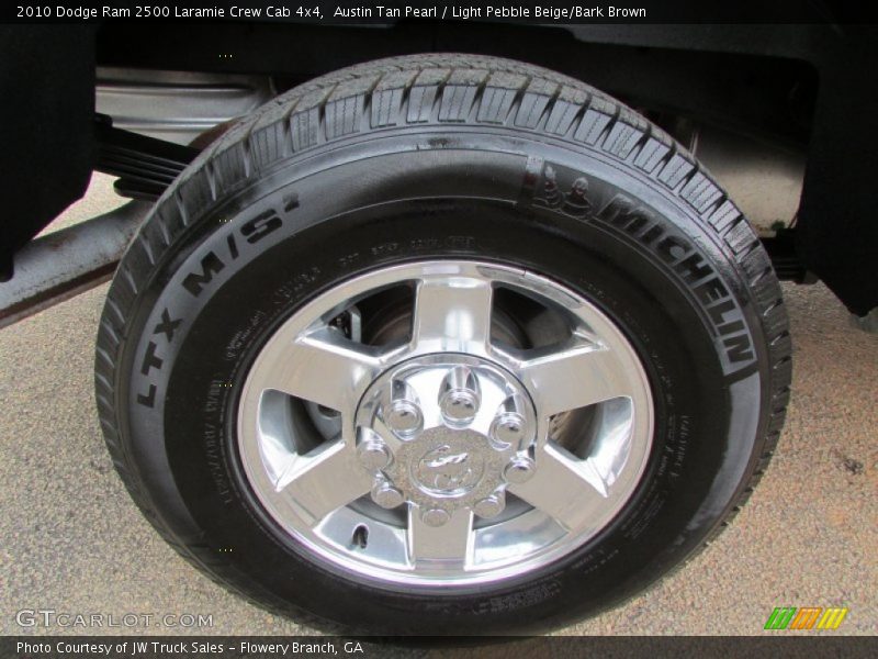 Austin Tan Pearl / Light Pebble Beige/Bark Brown 2010 Dodge Ram 2500 Laramie Crew Cab 4x4