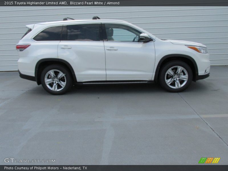 Blizzard Pearl White / Almond 2015 Toyota Highlander Limited AWD