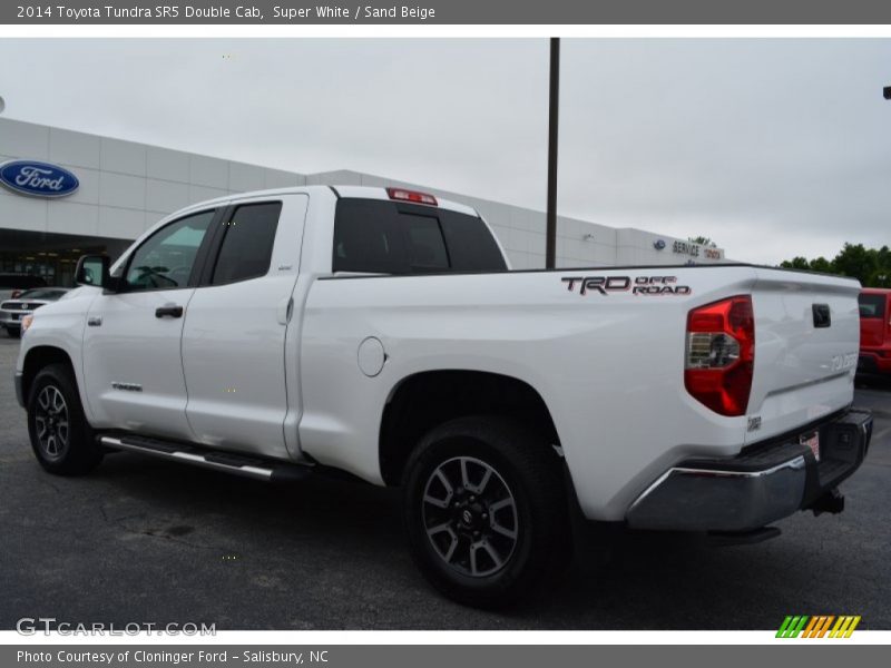 Super White / Sand Beige 2014 Toyota Tundra SR5 Double Cab