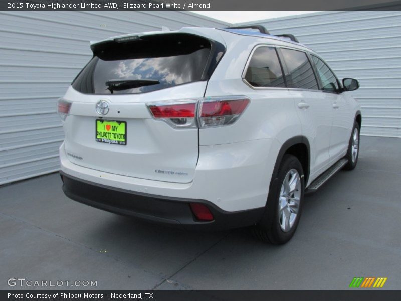 Blizzard Pearl White / Almond 2015 Toyota Highlander Limited AWD