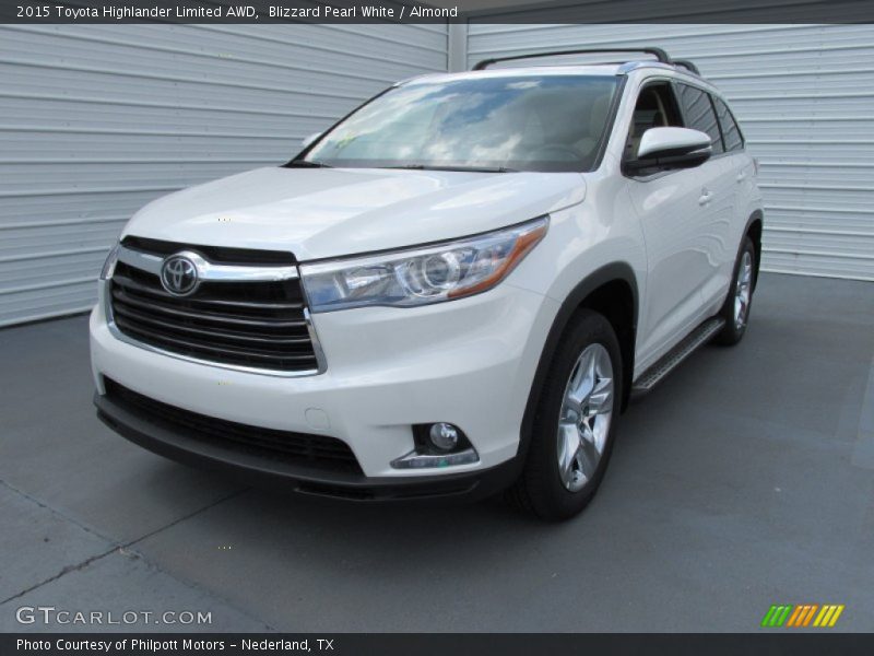 Blizzard Pearl White / Almond 2015 Toyota Highlander Limited AWD
