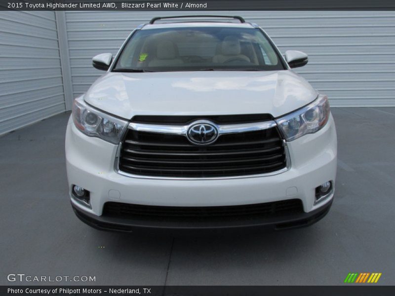 Blizzard Pearl White / Almond 2015 Toyota Highlander Limited AWD