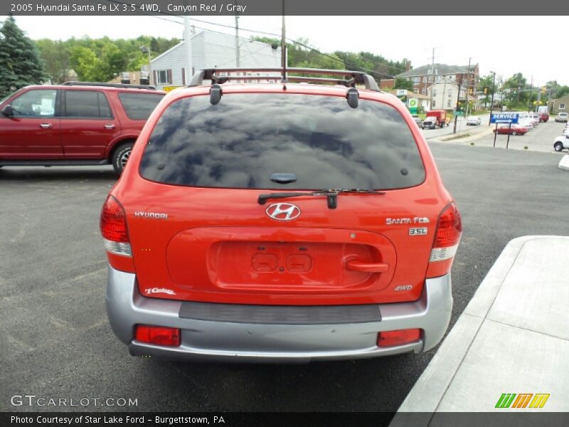 Canyon Red / Gray 2005 Hyundai Santa Fe LX 3.5 4WD