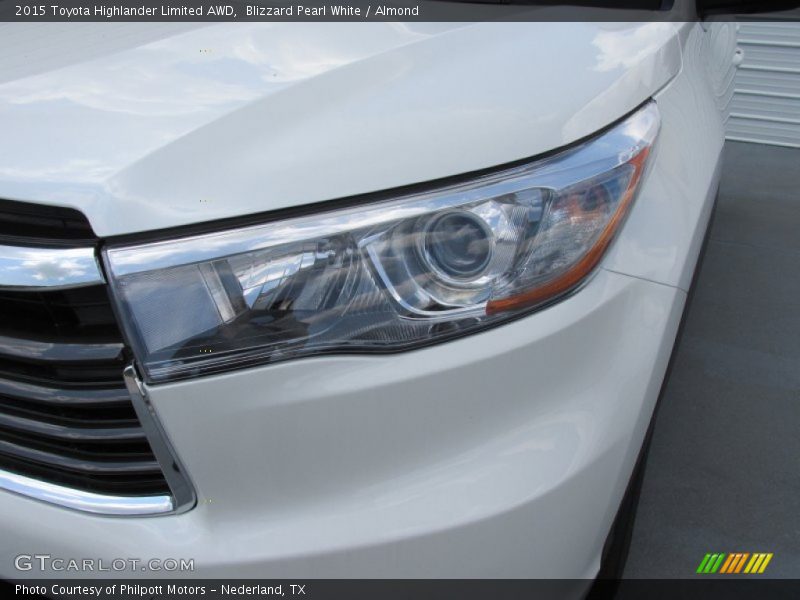 Blizzard Pearl White / Almond 2015 Toyota Highlander Limited AWD