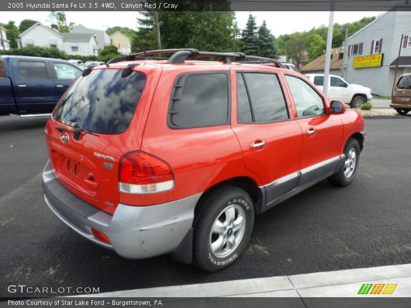 Canyon Red / Gray 2005 Hyundai Santa Fe LX 3.5 4WD