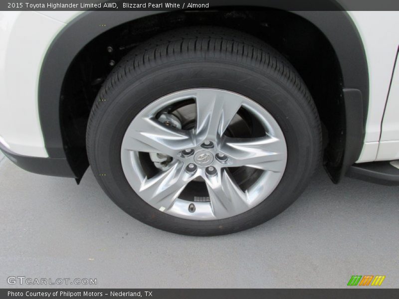 Blizzard Pearl White / Almond 2015 Toyota Highlander Limited AWD