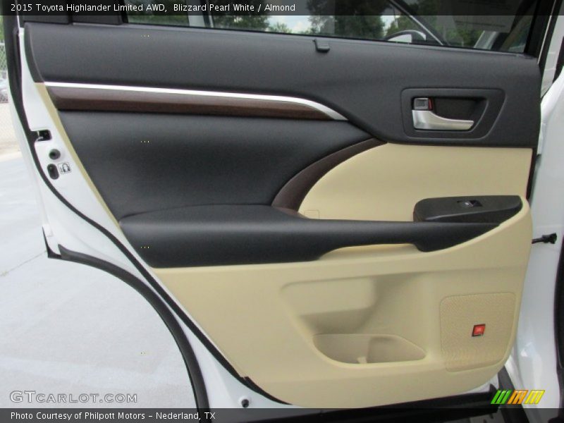 Blizzard Pearl White / Almond 2015 Toyota Highlander Limited AWD