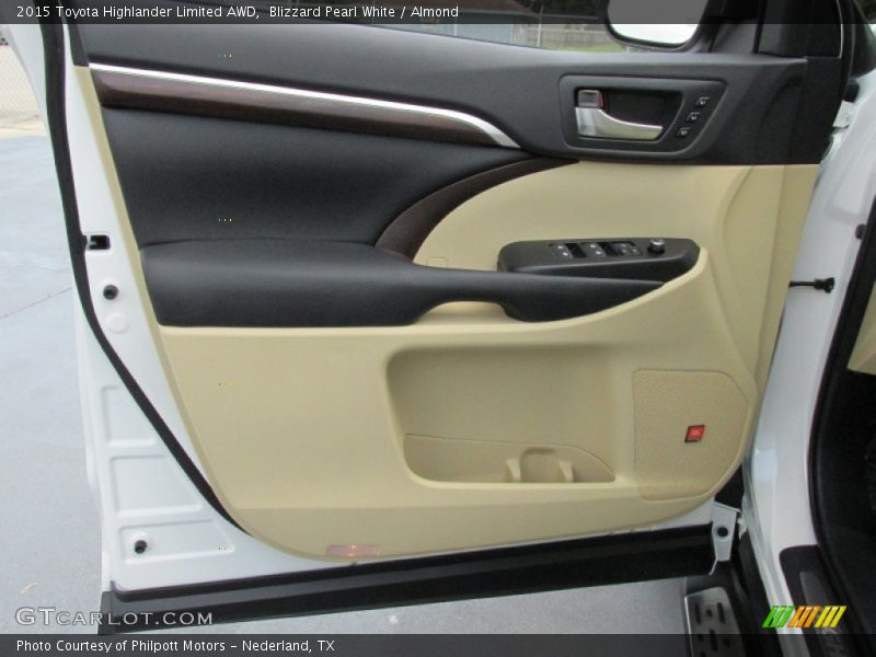 Blizzard Pearl White / Almond 2015 Toyota Highlander Limited AWD
