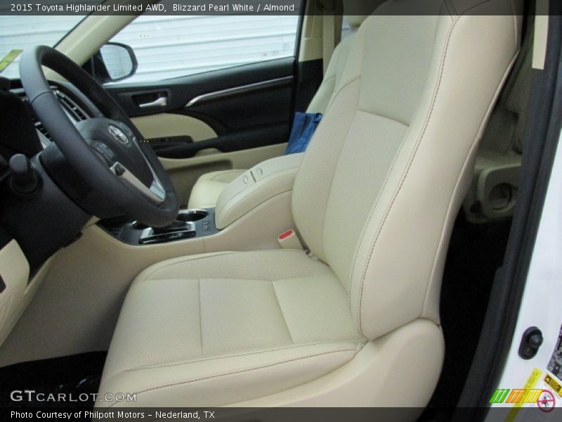Blizzard Pearl White / Almond 2015 Toyota Highlander Limited AWD