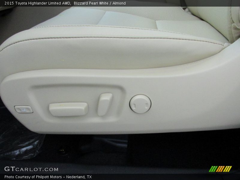 Blizzard Pearl White / Almond 2015 Toyota Highlander Limited AWD