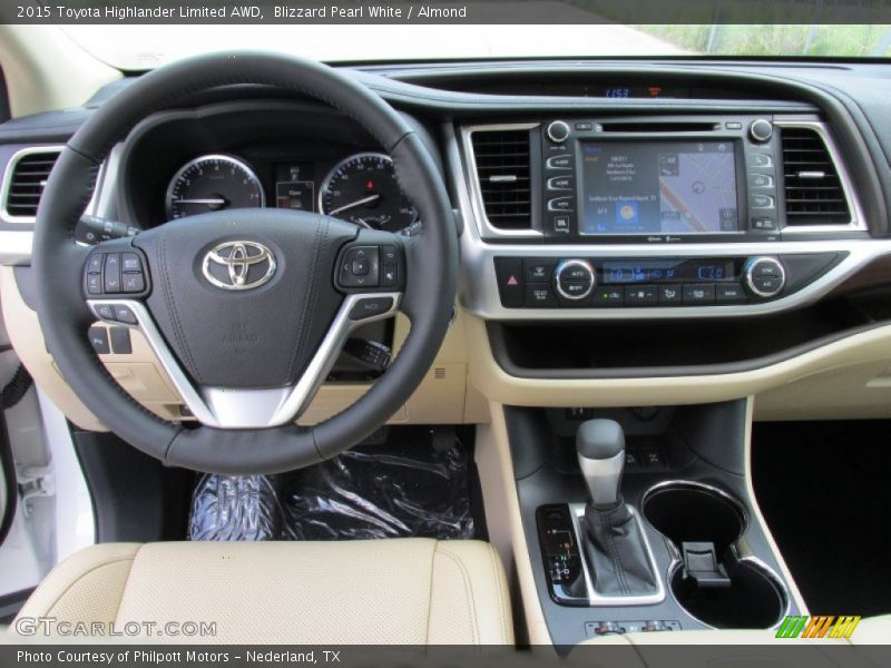 Blizzard Pearl White / Almond 2015 Toyota Highlander Limited AWD