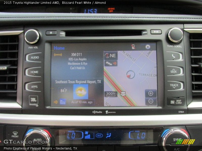 Blizzard Pearl White / Almond 2015 Toyota Highlander Limited AWD