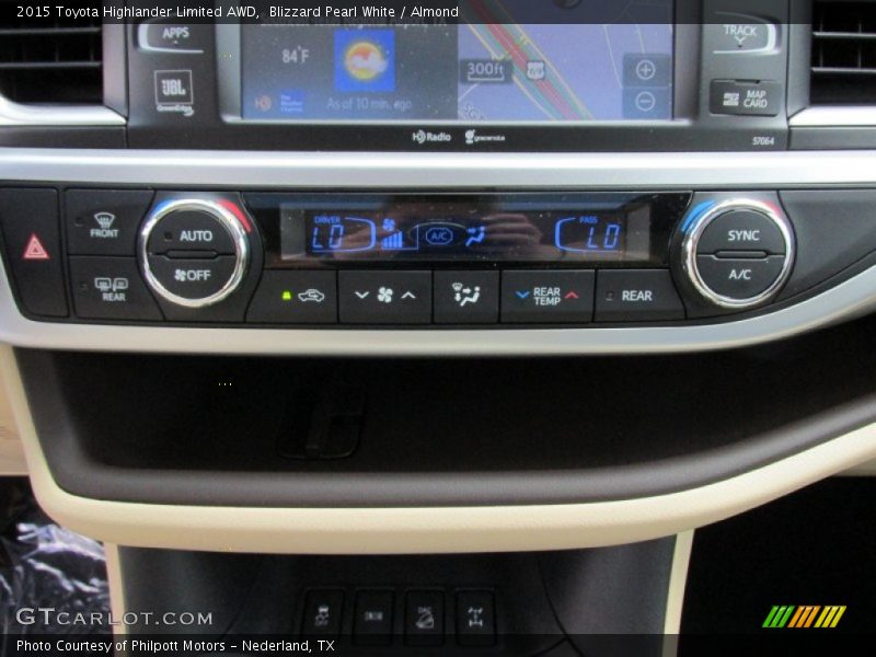 Blizzard Pearl White / Almond 2015 Toyota Highlander Limited AWD
