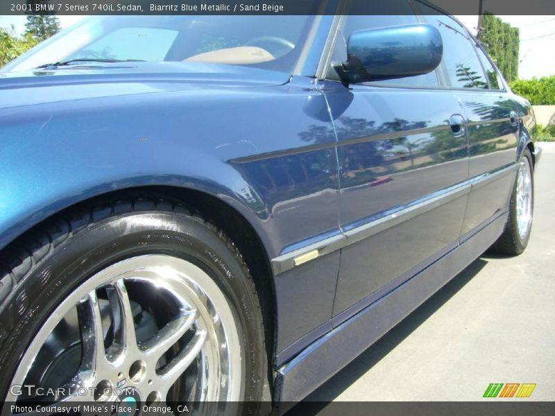 Biarritz Blue Metallic / Sand Beige 2001 BMW 7 Series 740iL Sedan