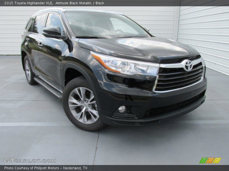 Attitude Black Metallic / Black 2015 Toyota Highlander XLE