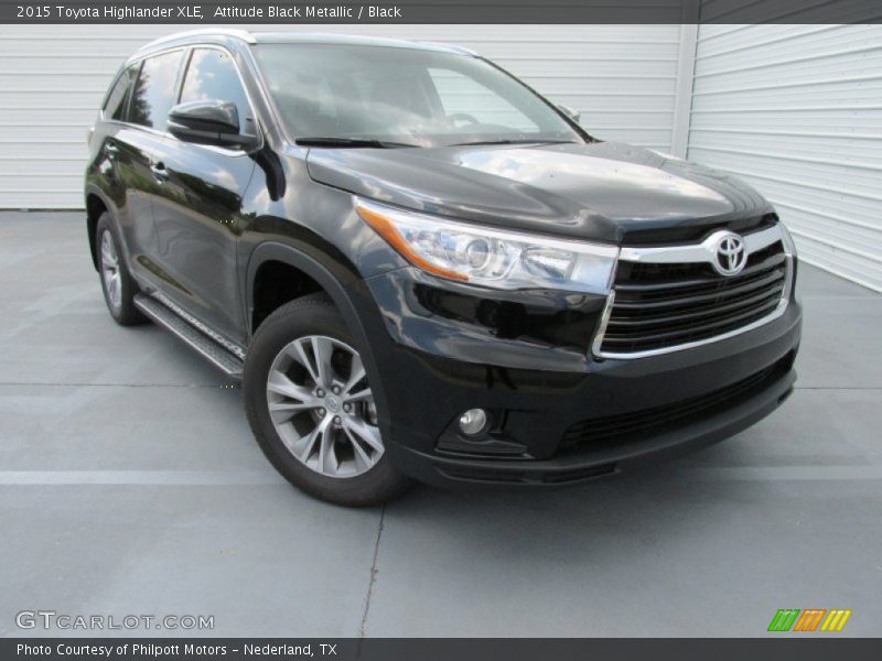 Attitude Black Metallic / Black 2015 Toyota Highlander XLE