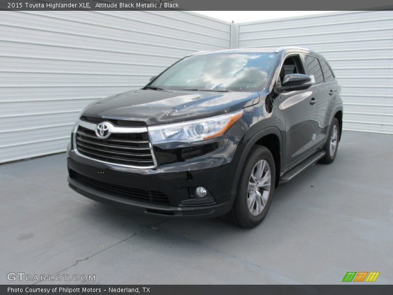 Attitude Black Metallic / Black 2015 Toyota Highlander XLE