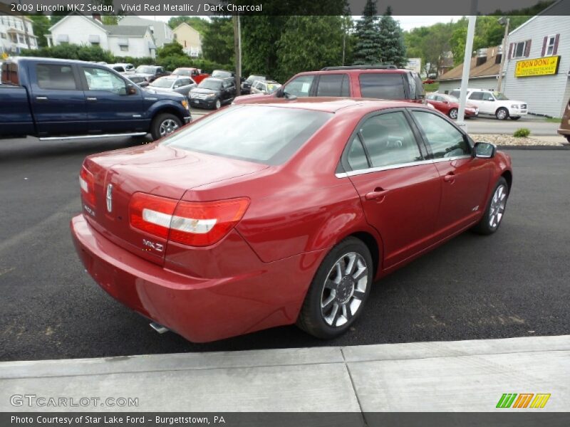 Vivid Red Metallic / Dark Charcoal 2009 Lincoln MKZ Sedan