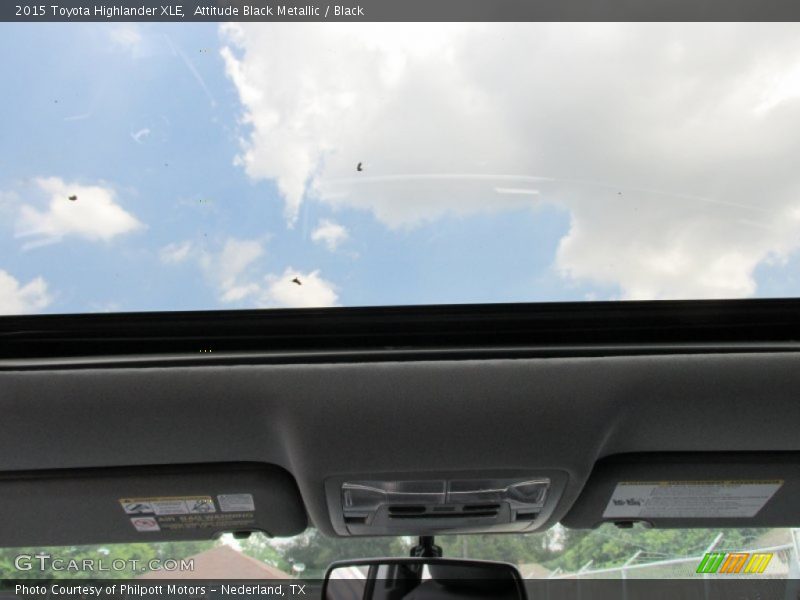 Attitude Black Metallic / Black 2015 Toyota Highlander XLE