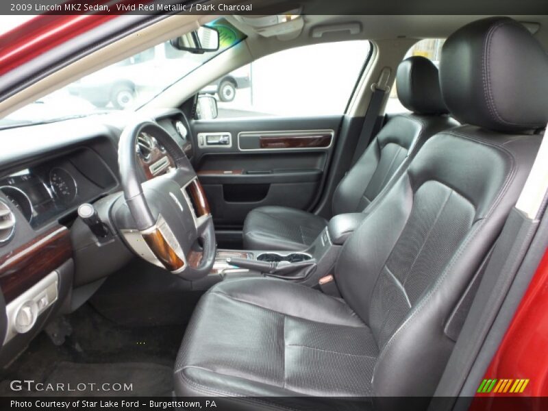 Vivid Red Metallic / Dark Charcoal 2009 Lincoln MKZ Sedan