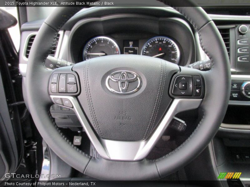 Attitude Black Metallic / Black 2015 Toyota Highlander XLE