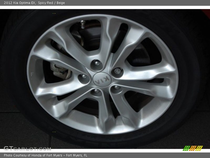 Spicy Red / Beige 2012 Kia Optima EX