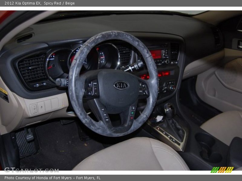 Spicy Red / Beige 2012 Kia Optima EX