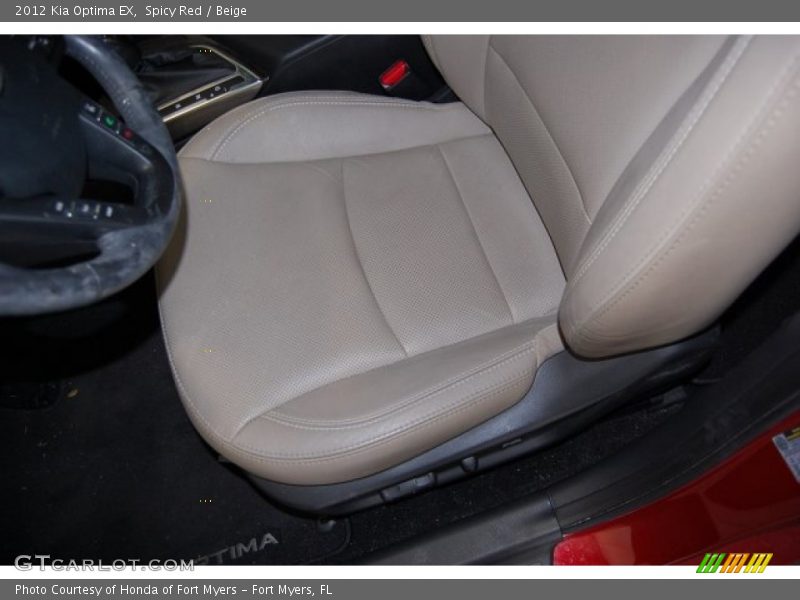Spicy Red / Beige 2012 Kia Optima EX
