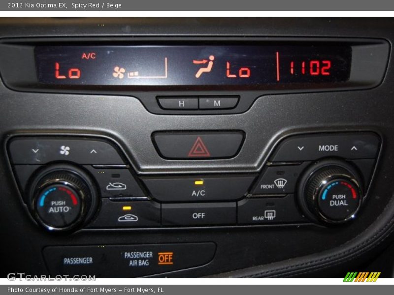 Spicy Red / Beige 2012 Kia Optima EX