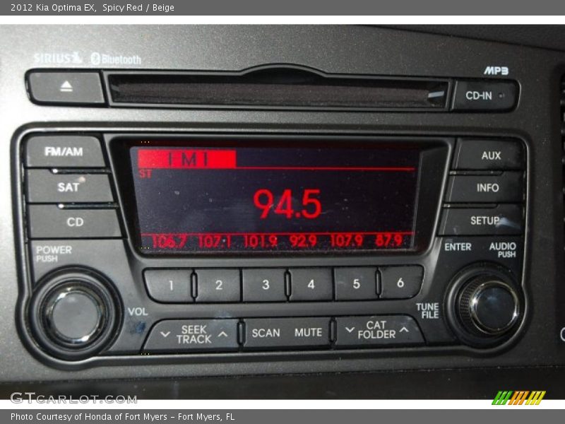 Spicy Red / Beige 2012 Kia Optima EX