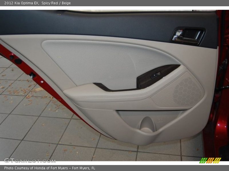 Spicy Red / Beige 2012 Kia Optima EX