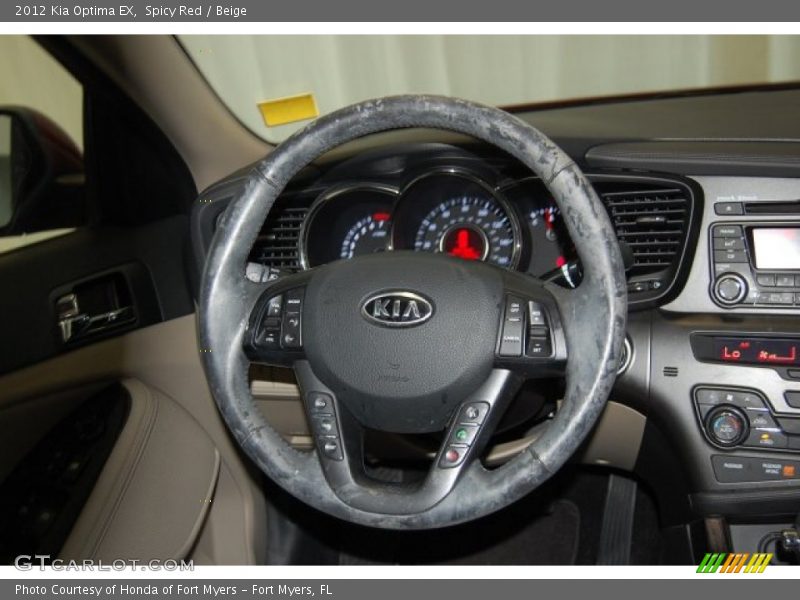 Spicy Red / Beige 2012 Kia Optima EX