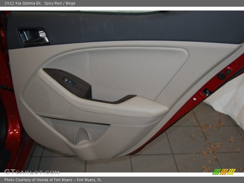 Spicy Red / Beige 2012 Kia Optima EX