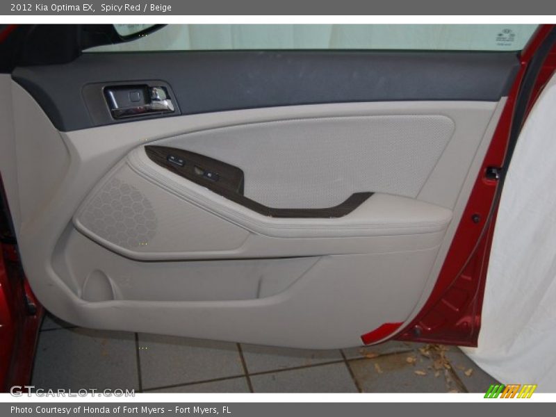 Spicy Red / Beige 2012 Kia Optima EX