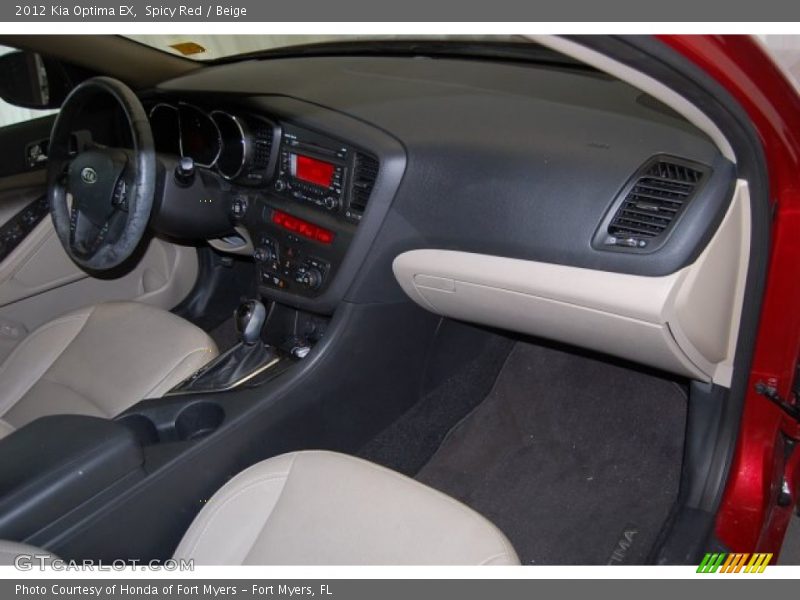 Spicy Red / Beige 2012 Kia Optima EX